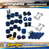 Front + Rear SuperPro Suspenison Bush Kit for Holden Astra LD 1987 - 1989