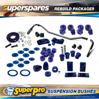 Front + Rear SuperPro Suspenison Bush Kit for Holden H Series HK 1968-1971