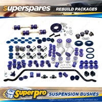 Front + Rear SuperPro Suspenison Bush Kit for Holden H Series HQ HJ HX HZ 71-80