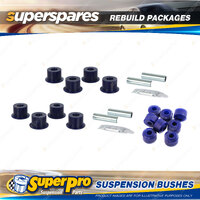 Front + Rear SuperPro Suspenison Bush Kit for Holden Shuttle WFR Van 1982-1991