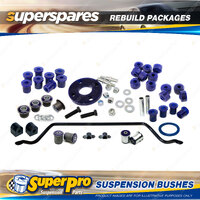 Front + Rear SuperPro Suspenison Bush Kit for Holden WB Ute & Panel Van 80-1985