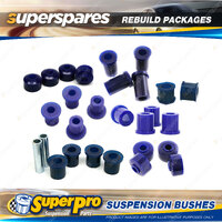 Front + Rear SuperPro Suspenison Bush Kit for Mitsubishi L200 Express MC 82-84