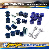 Front + Rear SuperPro Suspenison Bush Kit for Mitsubishi Magna TN TP Sedan 88-92