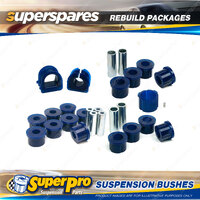 Front + Rear SuperPro Suspenison Bush Kit for Nissan Exa N12 1983-1987