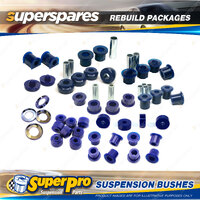 Front + Rear Superpro Suspenison Bush Kit for Nissan Navara D21 4WD 4 Cyl 85-99