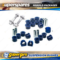 Front + Rear SuperPro Suspenison Bush Kit for Nissan Pulsar N12 1982-1987