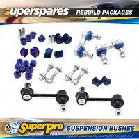 Front + Rear Superpro Suspenison Bush Kit for Toyota Corolla E90 1987-1995