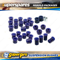 Front + Rear SuperPro Suspenison Bush Kit for Toyota Hilux RN46R 1979-1983