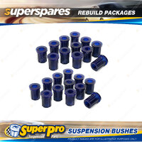 Front + Rear SuperPro Suspenison Bush Kit for Toyota Landcruiser 40 Series 68-80