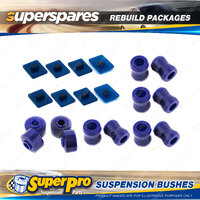 Front + Rear SuperPro Suspenison Bush Kit for Toyota Landcruiser 55 Series 71-80