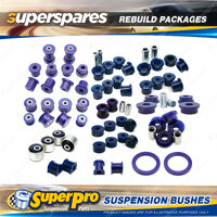 Front + Rear SuperPro Suspenison Bush Kit for Toyota Landcruiser 74 Series 85-90