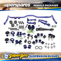 Front + Rear SuperPro Suspenison Bush Kit for Toyota Landcruiser 200 KDSS only