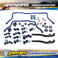 Front + Rear SuperPro Suspenison Bush Kit for Toyota Landcruiser 80 Series 93-97