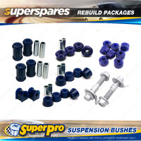 Front + Rear SuperPro Suspenison Bush Kit for Toyota MR 2 AW11 1984-1990