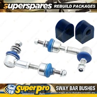 Front SuperPro Sway Bar Rebuild Kit for Nissan Patrol Y61 GU Cab Coil Coil