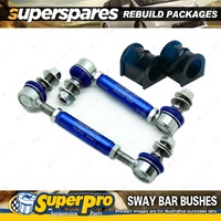 Front SuperPro Sway Bar Rebuild Kit for Holden Rodeo TFR 2WD 02/88-02/03