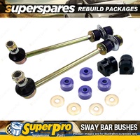 Front SuperPro Sway Bar Rebuild Kit for Holden Statesman WH WK WL 2000-2006