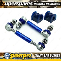 Front SuperPro Sway Bar Rebuild Kit for Holden Rodeo TFS 4WD 02/88-02/03