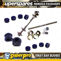 Front SuperPro Sway Bar Rebuild Kit for Ford Falcon AU Ser I II III 98-02