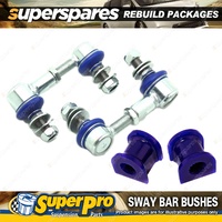 Rear SuperPro Sway Bar Rebuild Kit for Mazda 323 Protege BJ 98-2004