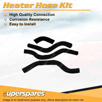 Heater Hose Set for Mitsubishi Triton K65, MK 2.4L MPFI 4G64 1996-2006