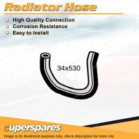 Lower Radiator Hose 34mm x 530mm for Chrysler Galant GC 1.6L 4 cyl SOHC 74-76