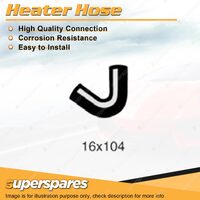 Heater Hose 16 x 104mm for Holden Commodore VB VC VH 1X Starfire 1.9L 8V 80-83