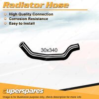 Superspares Upper Radiator Hose 30 x 340mm for Holden Gemini TG 1.6L 4 cyl SOHC