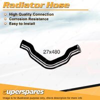 Superspares Lower Radiator Hose 27 x 480mm for Nissan Prairie 1.5L 4 cyl SOHC 8V