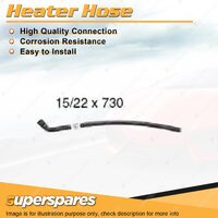 Superspares Heater Hose 15/22 x 730mm for Nissan Ute XFN 250 4.1L 6 cyl 88-92