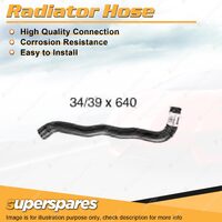 1 x Upper Radiator Hose 34/39 x 640mm for Ford Maverick DA 4.2L 6 cyl OHV 12V