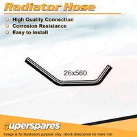 1 x Upper Radiator Hose 26mm x 560mm for Holden Barina MH 1.3L 4 cyl SOHC 8V