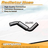 1 x Lower Radiator Hose 26mm x 290mm for Holden Barina MH 1.3L 4 cyl SOHC 8V