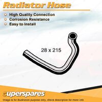 Lower Radiator Hose 28 x 215mm for Ford Laser KE KF 1.6L 1.8L 4 cyl 1987-1991