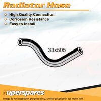 1 x Lower Radiator Hose 33 x 505mm for Toyota Hilux Surf 4 Runner VZN130 3.0L