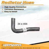 Lower Radiator Hose 34mm x 494mm for Ford Courier PC PD Raider 2.6L 1991-1999