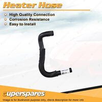 Superspares Upper Heater Hose 16/18 x 435mm for Holden Rodeo R9 3.2L V6 DOHC 24V