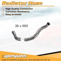 Superspares Lower Radiator Hose 36 x 660mm for Holden Rodeo R9 3.2L V6 DOHC 24V