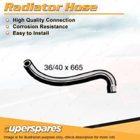 Lower Radiator Hose 36/40 x 665mm for Toyota Landcruiser UZJ100R 4.7L 2002-2007