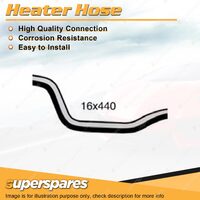 Superspares Heater Hose 16 x 440mm for Ford Laser KN KQ ZM 1.6L 4 cyl 1999-2002