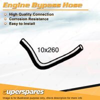 1 x Engine Bypass Hose 10mm x 260mm for Toyota Landcruiser HDJ80R HDJ81R 4.2L