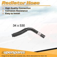 1 x Lower Radiator Hose 34mm x 530mm for Mitsubishi Triton MK 3.0L V6 SOHC 24V