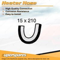 1 x Heater Hose 15mm x 210mm for Toyota Landcruiser HDJ100R HZJ105R 4.2L 98-07