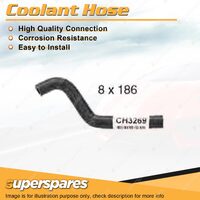 Throttle Body Coolant Hose 8 x 186mm for HSV XU6 VT VX Grange WH L67 3.8L V6 OHV