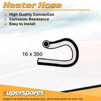 Superspares Heater Hose 16 x 350mm for Holden Rodeo 2.5L 4 cyl OHV 8V Diesel