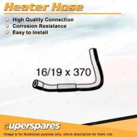 Superspares Heater Hose 16/19 x 370mm for Holden Rodeo RA 3.5L V6 DOHC 24V Inlet