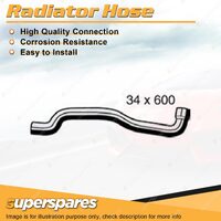 1 x Upper Radiator Hose 34mm x 600mm for Saab 900 2.0L 4 cyl 03/1994-06/1998