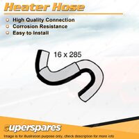 Superspares Heater Hose 16 x 285mm for Mitsubishi Triton MJ 2.5L 4 cyl 1991-1996