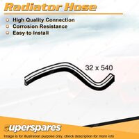 1 x Lower Radiator Hose 32mm x 540mm for Hyundai Getz TB 1.3L 4 cyl SOHC 12V