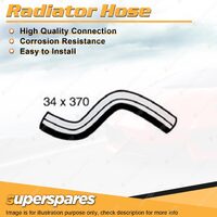 Superspares Upper Radiator Hose 34mm x 370mm for Mitsubishi 380 DB 3.8L V6 SOHC